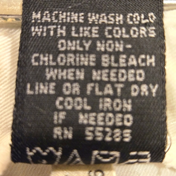 Express White Stretch Fabric Flat Front 2 Back Pockets Women size 5/6 (28 waist) - Picture 11 of 15